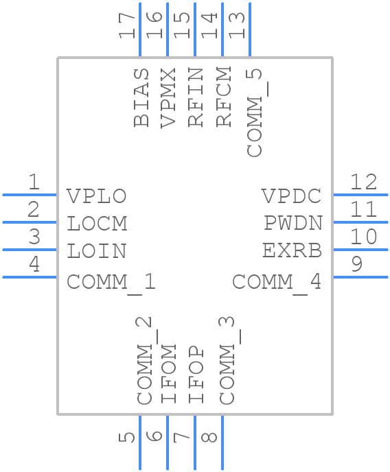 AD8344ACPZ-REEL7 - Analog Devices - PCB symbol