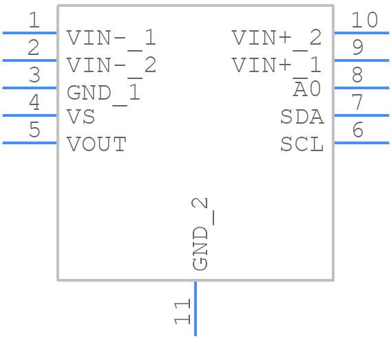 INA223AIDSKR - Texas Instruments - PCB symbol