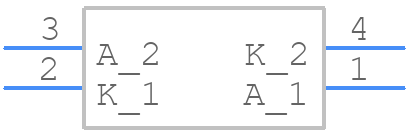HMPS-2822-TR1 - Avago Technologies - PCB symbol