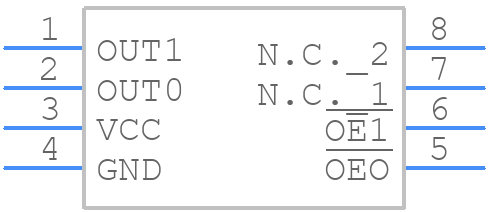 DS1099U-CC+ - Analog Devices - PCB symbol