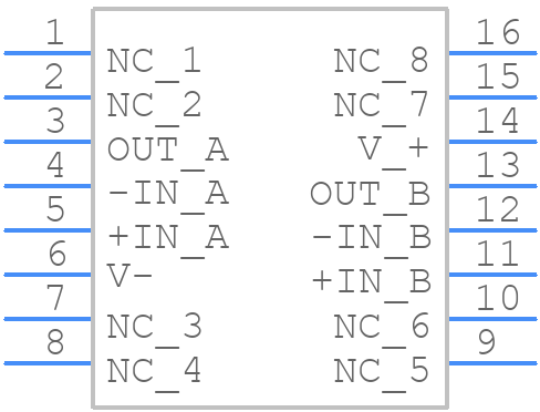LTC1051CSW#TR - Analog Devices - PCB symbol