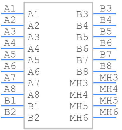 6116522-1 - TE Connectivity - PCB symbol