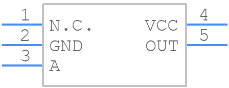 MAX6608IUK+T - Analog Devices - PCB symbol