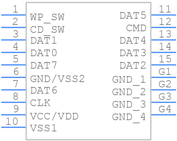 1010056564 - Amphenol - PCB symbol