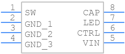 LT3491ESC8#TRPBF - Analog Devices - PCB symbol