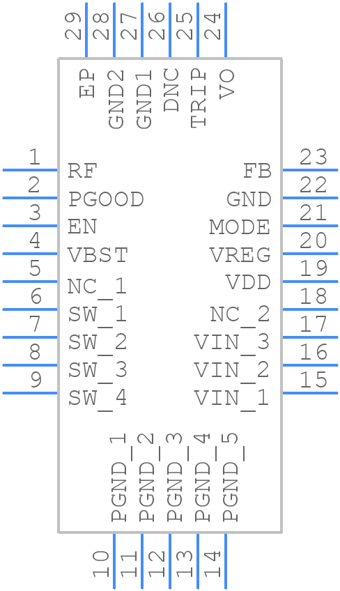 TPS53515RVER - Texas Instruments - PCB symbol