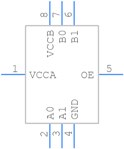 FXMA2102UMX - onsemi - PCB symbol