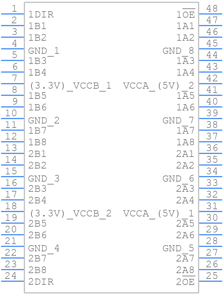 TC74LCX163245 - Toshiba - PCB symbol