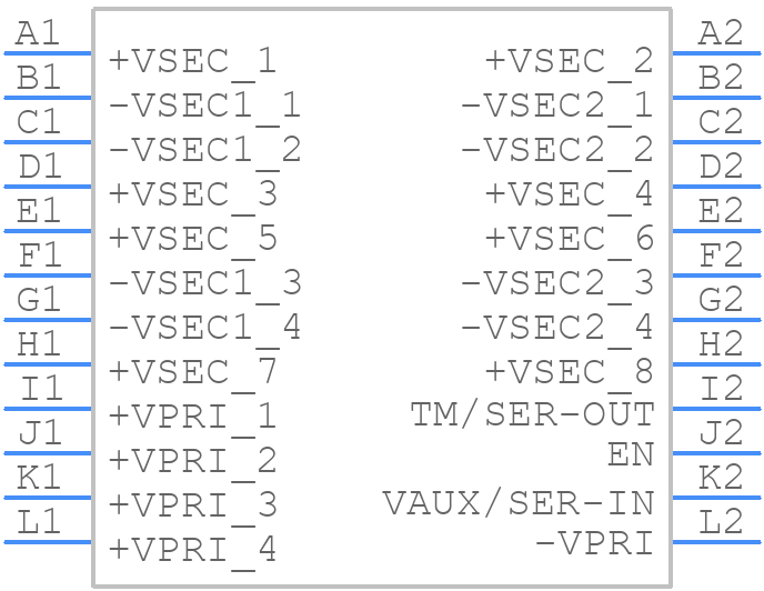 BCM6123T60E15A3T01 - VICOR - PCB symbol