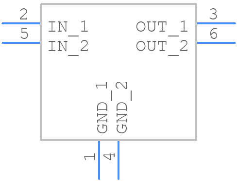 UMH9NTN - ROHM Semiconductor - PCB symbol