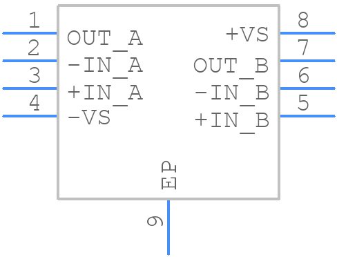 OPA2614IDTJG3 - Texas Instruments - PCB symbol
