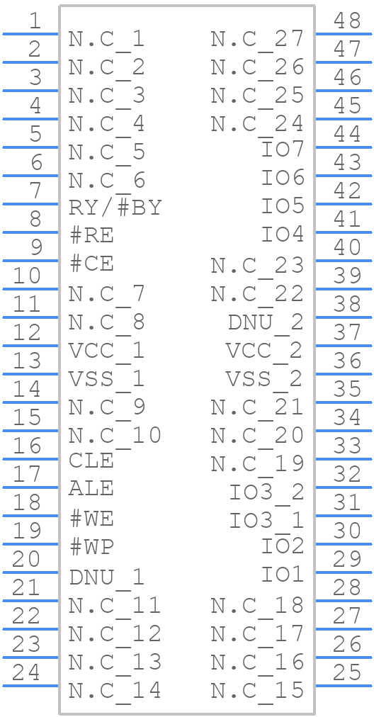 W29N02GVSIAA - Winbond - PCB symbol