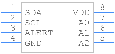 TCN75AVOA713 - Microchip - PCB symbol