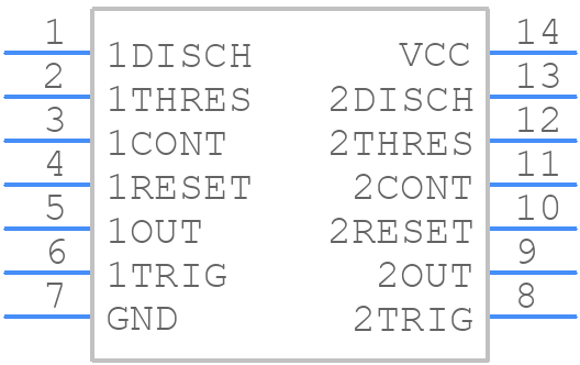 NE556NSRE4 - Texas Instruments - PCB symbol
