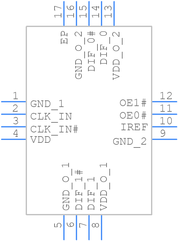 NB3L202KMNG - onsemi - PCB symbol