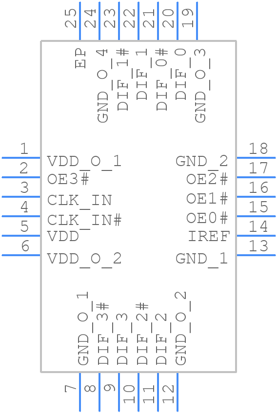 NB3L204KMNG - onsemi - PCB symbol