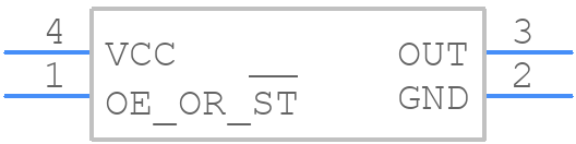 SG7050CAN 50.000000M-TJGA3 - Epson Timing - PCB symbol