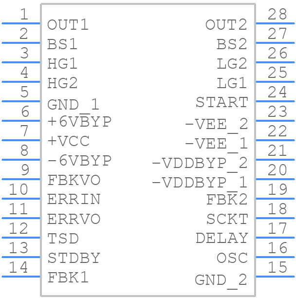 LM4651N/NOPB - Texas Instruments - PCB symbol