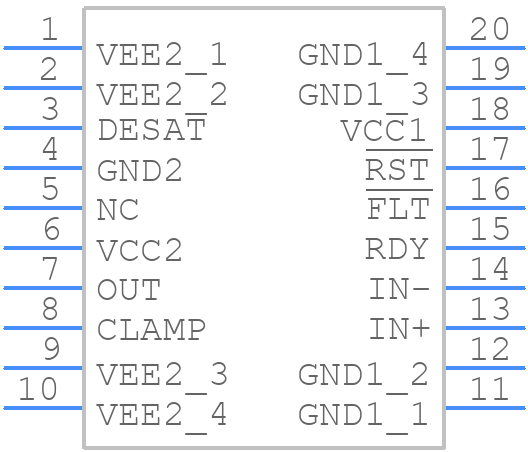 1ED020I12FA2XUMA2 - Infineon - PCB symbol