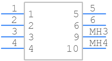 RJE03-166-2420 - Amphenol - PCB symbol