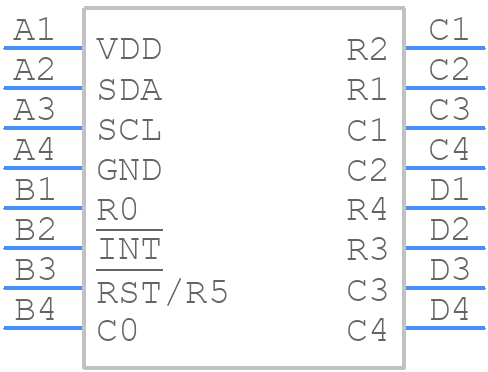 ADP5585ACBZ-04-R7 - Analog Devices - PCB symbol
