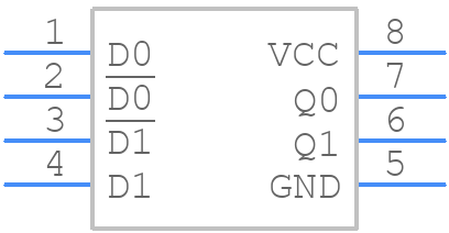 NB100ELT23LDR2G - onsemi - PCB symbol