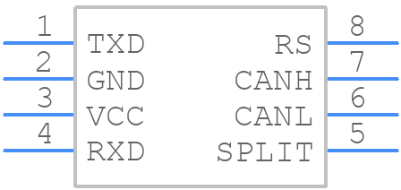 MAX13052ASA+T - Analog Devices - PCB symbol