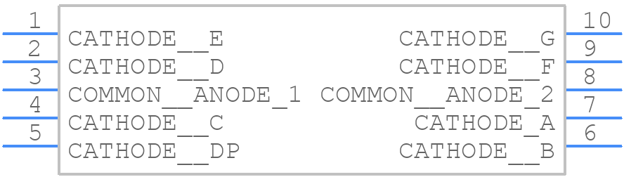 SA23-12EWA - Kingbright - PCB symbol