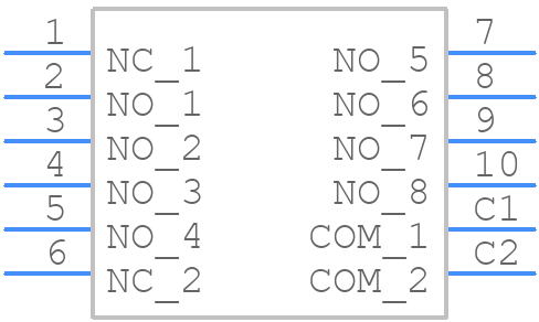 50DP36-01-2-AJN - Grayhill - PCB symbol