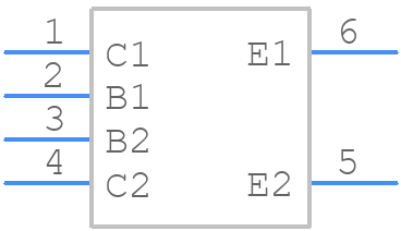 DMMT5401-7 - Diodes Incorporated - PCB symbol
