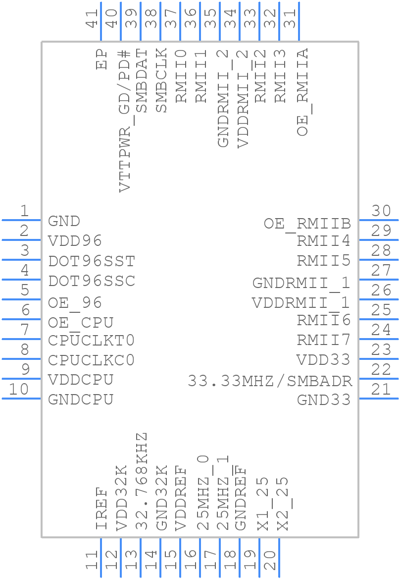 9FGP202AKLFT - Renesas Electronics - PCB symbol