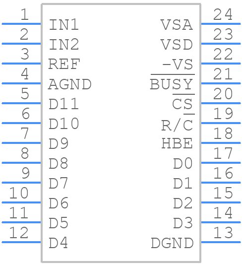 ADS7800JU/1K - Texas Instruments - PCB symbol