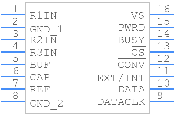 ADS7813UG4 - Texas Instruments - PCB symbol