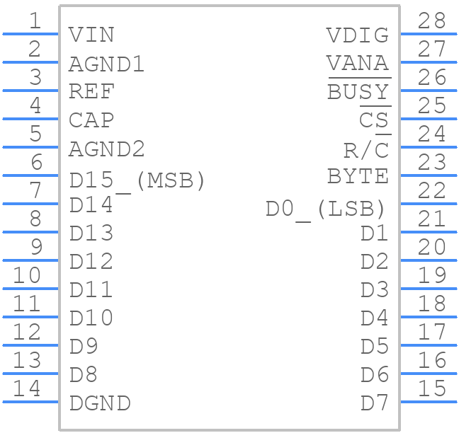 ADS7805UE4 - Texas Instruments - PCB symbol