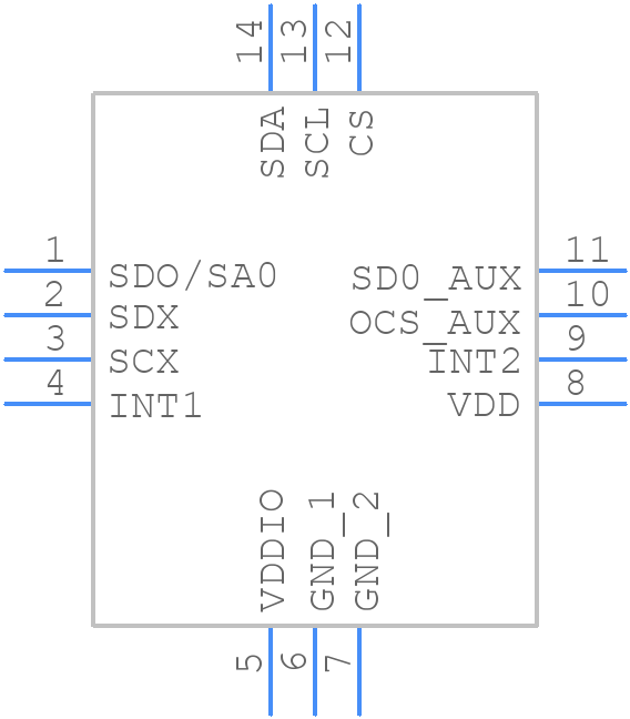 ISM330DLCTR - STMicroelectronics - PCB symbol