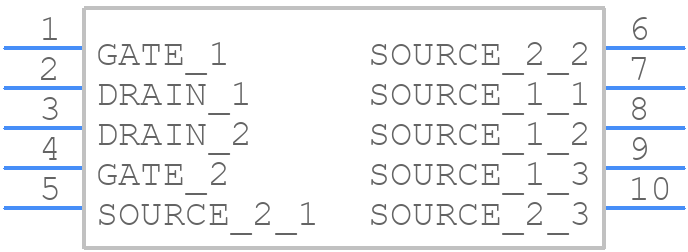 CSD87313DMST - Texas Instruments - PCB symbol