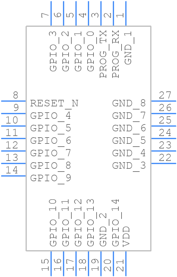 AMS002 - Silicon Labs - PCB symbol
