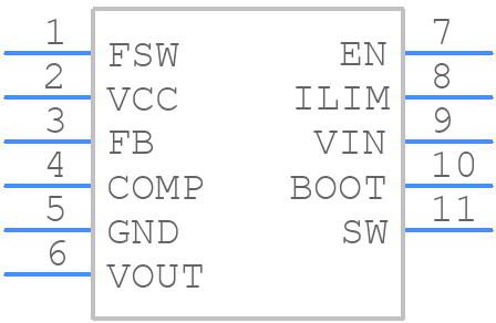 TPS61089RNRT - Texas Instruments - PCB symbol