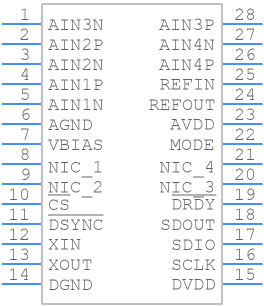 ADS1211E/1KG4 - Texas Instruments - PCB symbol