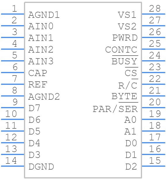 ADS7825U/1KE4 - Texas Instruments - PCB symbol