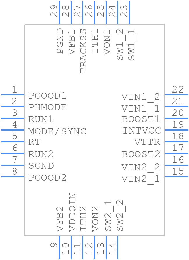 LTC3634HUFD#PBF - Analog Devices - PCB symbol