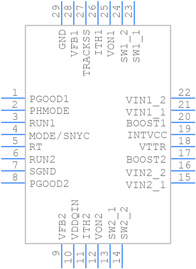 LTC3634EUFD#PBF - Analog Devices - PCB symbol