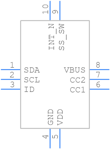 FUSB301TMX - onsemi - PCB symbol