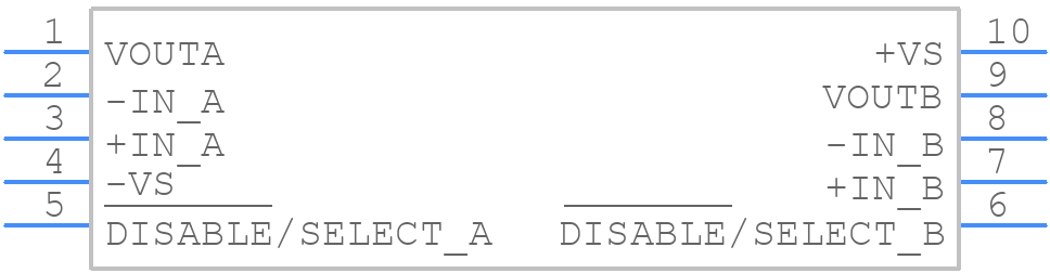 AD8028ARM - Analog Devices - PCB symbol