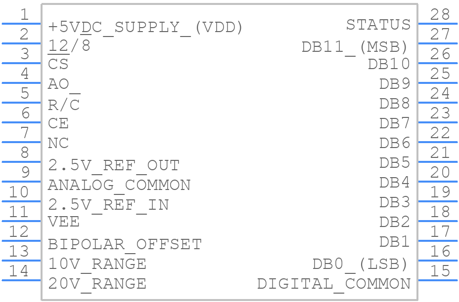 ADS774KU/1KG4 - Texas Instruments - PCB symbol
