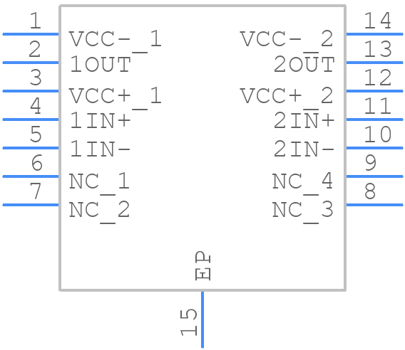 THS6022CPWPR - Texas Instruments - PCB symbol