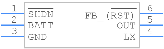MAX8569AEUT+T - Analog Devices - PCB symbol