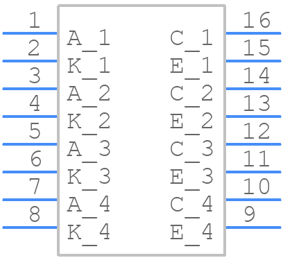 LTV-247 - Lite-On - PCB symbol