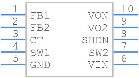 LT1947EMS#PBF - Analog Devices - PCB symbol