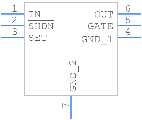 MAX6398ATT+T - Analog Devices - PCB symbol